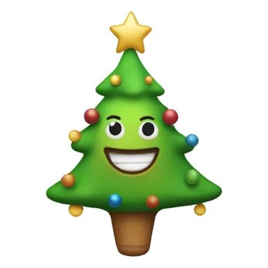 Christmas tree toy sticker