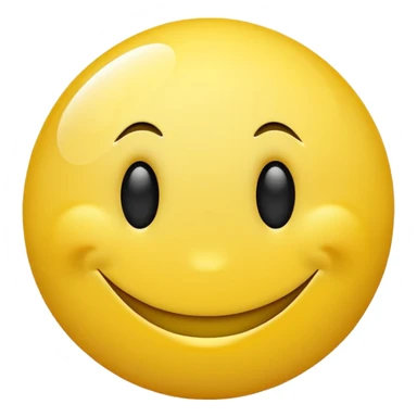 Yellow smiley face with white circles orbiting around it sticker
