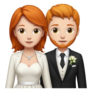 lesbian couple getting married. one ginger one dark brunette. ginger in a suit, brunette in a dress. BOTH GIRLS BOTH WHITE sticker