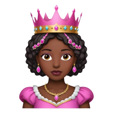  Black Queen Pink Crown sticker