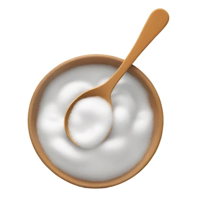 Baking soda and spoon in bowl sticker