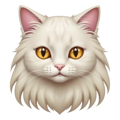 cat with hair and nails sticker