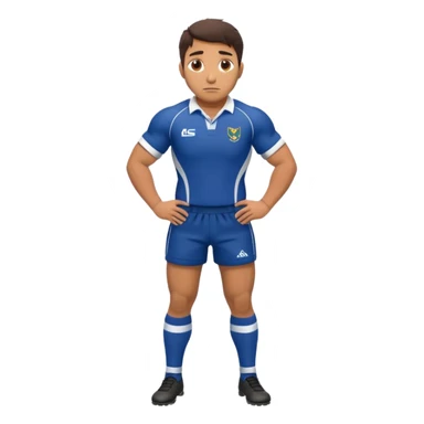 Disfraz de jugadora de rugby de cuerpo entero sticker