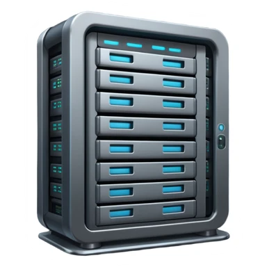 dark data server rack 3d sticker