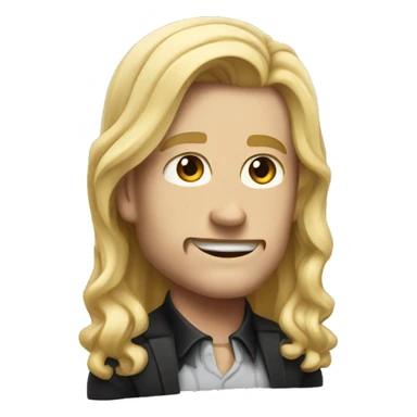 A guy with big muscles that looks like jack ripper with a girl with long blonde hair  sticker