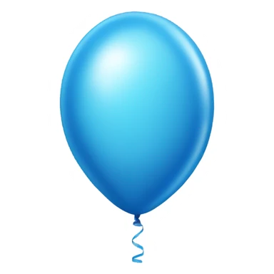 Birthday Ballon three Blue  sticker