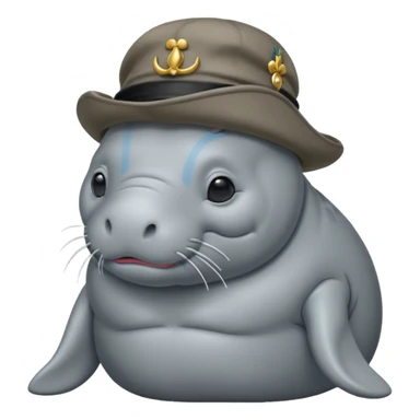 Manatee napolean sticker