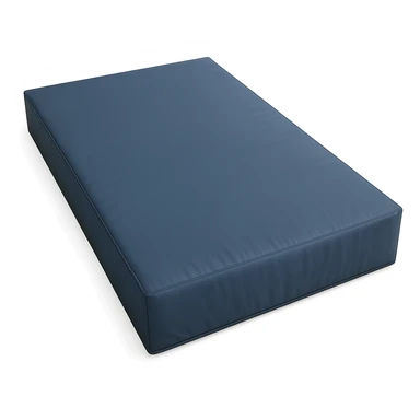 realistic crash mat in perspective view, soft padding, no background sticker