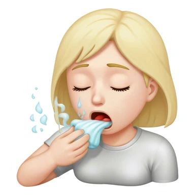 Person vomiting sticker