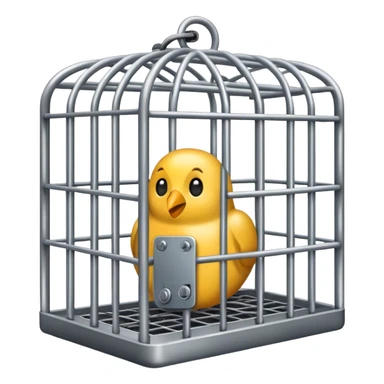 iPhone locked in cage sticker