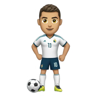 Ballon de foot ronaldo sticker