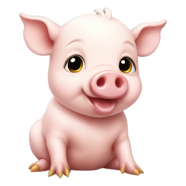 baby pig chicken sticker