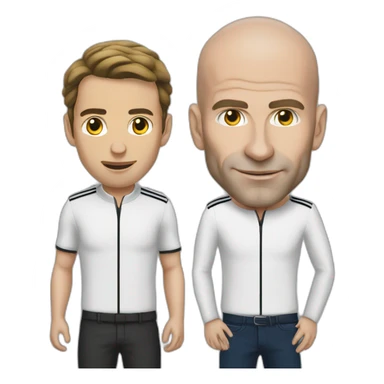 zidane macron sticker