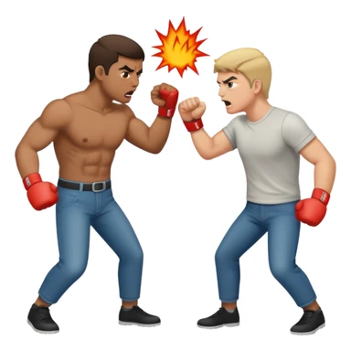 Punching someone sticker