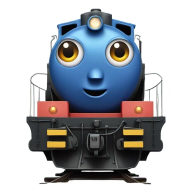 A electric locomotive (With little Kirby eyes on the front of the train) sticker