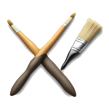 A from with a paintbrush sticker