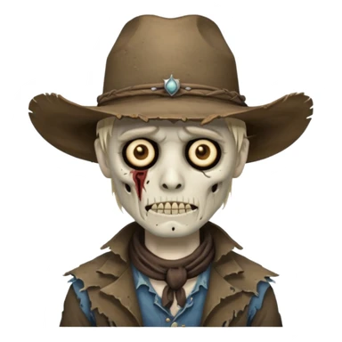 undead cowboy sticker