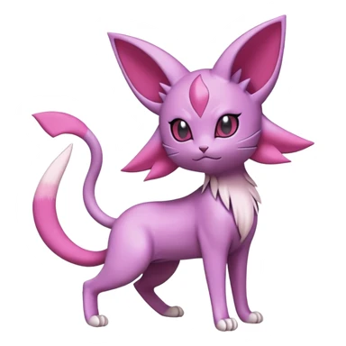 Espeon-Skitty-Pokémon-Fakémon-hybrid-creature (full body) sticker
