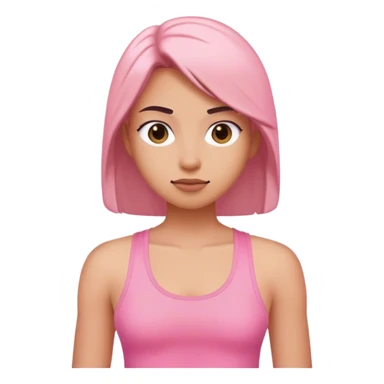 Pink tank top  sticker