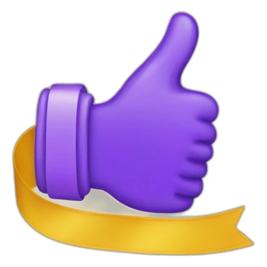 Thumbs up Award Ribbon  sticker