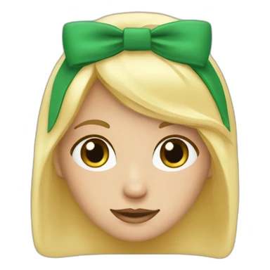 Meisje met groene ogen blond haar en een hoedie aan sticker