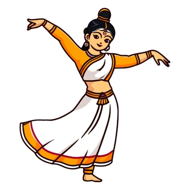 Indian dance.  sticker