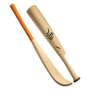 Raised cricket bat sticker