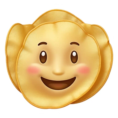 happy potato chip smiling joyfully sticker