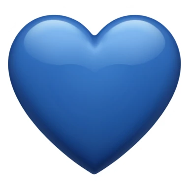 Navy blue heart sticker