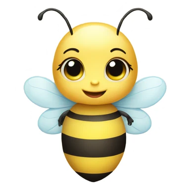 cute baby bee sticker