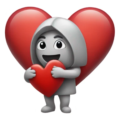 Heart holding a heart  sticker
