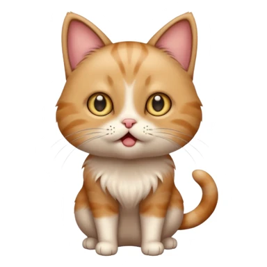 A very cute cat that got shocked from electricity sticker