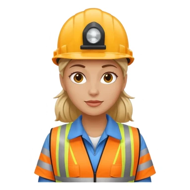 female railway worker sticker