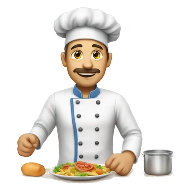 school canteen cook, European sticker