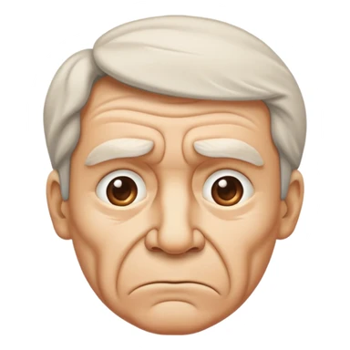 Wrinkle nose frowning face sticker