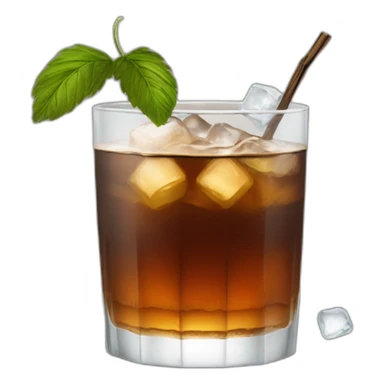 fernet con coca y hielo sticker