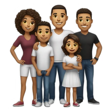 Ronaldo et sa famille sticker