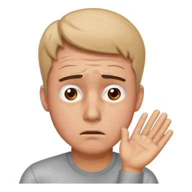 Overwhelmed man sticker