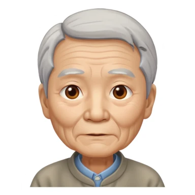 Old Chinese man sticker