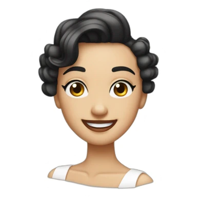 cheeky nono smile finger wave sticker