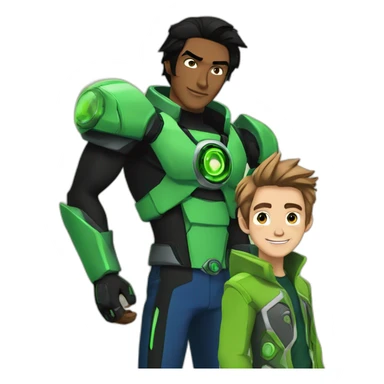 Ben Tennyson with omnitrix sticker