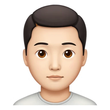 china men photorealistic sticker