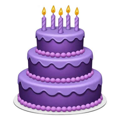 a-big-three-tiered-purple-cake-with-popins sticker