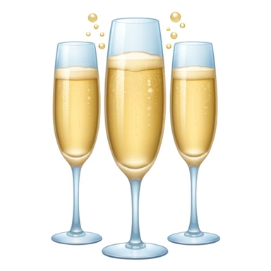 three tier tower of champagne glasses sticker