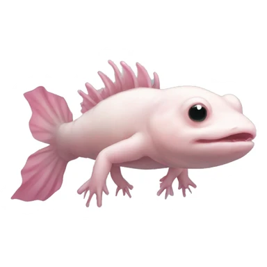 An axolotl sticker