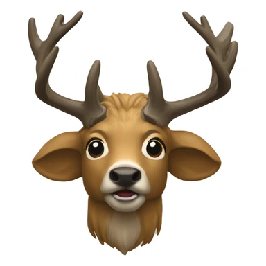 cerf corps entier sticker