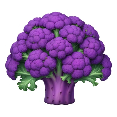 cosmic purple brokkoli sticker