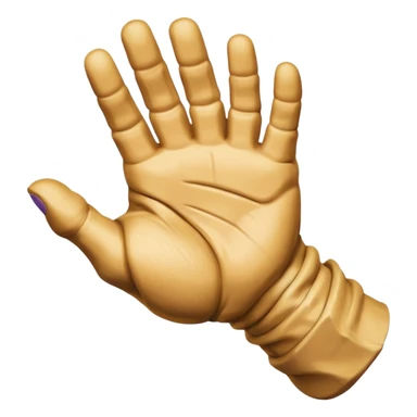 Thanosun hareketini yapan emoji sticker