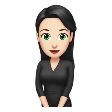 Angela white sticker