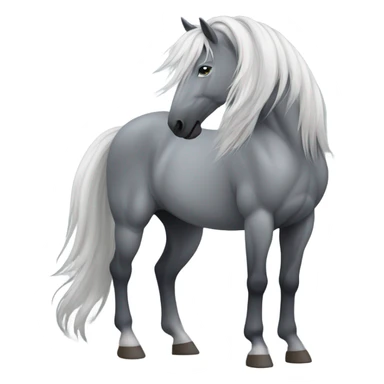Grey horse  sticker